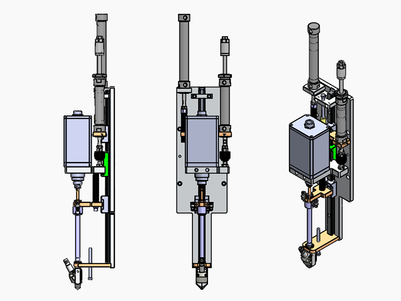 Blow + suction fastening module